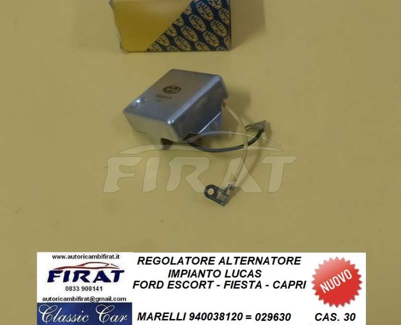 REGOLATORE ALTERNATORE FORD CAPRI-ESCORT-FIESTA (029630)